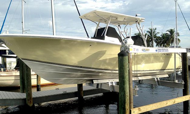 Deep V or Keel, Four Post Boat Lift Accommodates