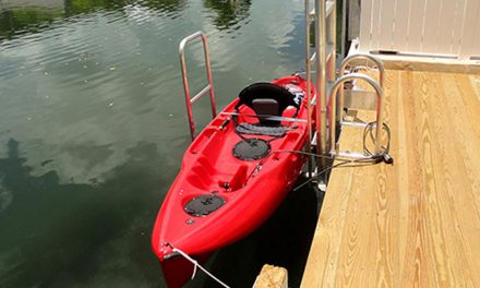 Kayak Lift Simplifies Launching From Dock, Seawall