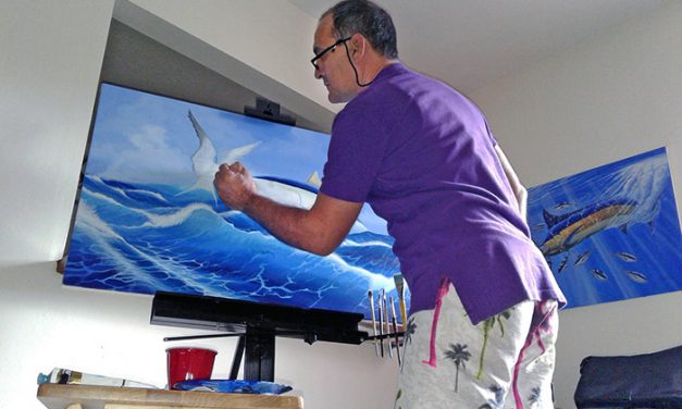 Captain Jorge Yuvero a renowned fishing Captain and accomplished marine artist