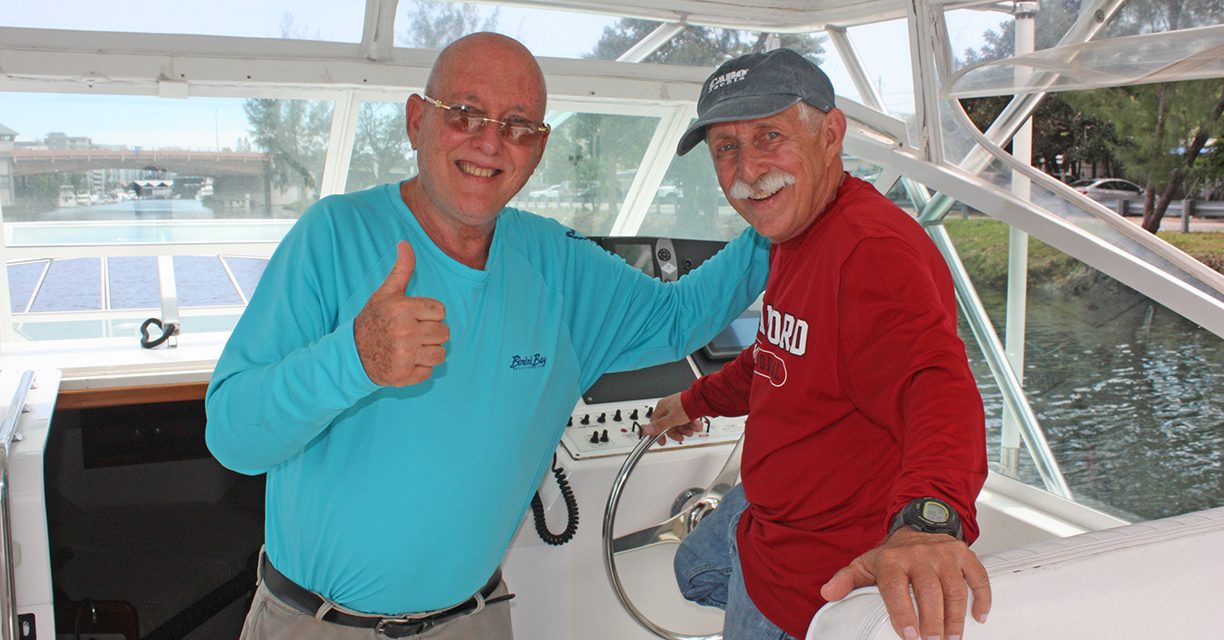 Navegando con mi amigo Martin en Miami